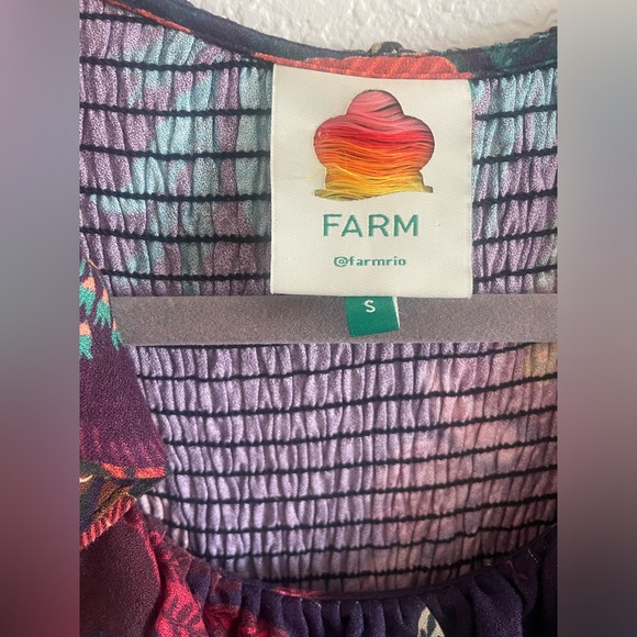 FARM Rio flower scarves smocked dress - Picture 6 of 10